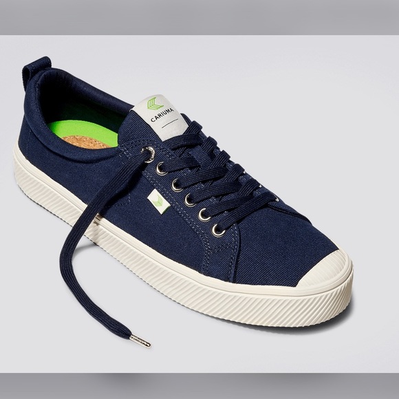 Cariama Women Low Top Navy Canvas Sneakers size 8.5 - Picture 2 of 10